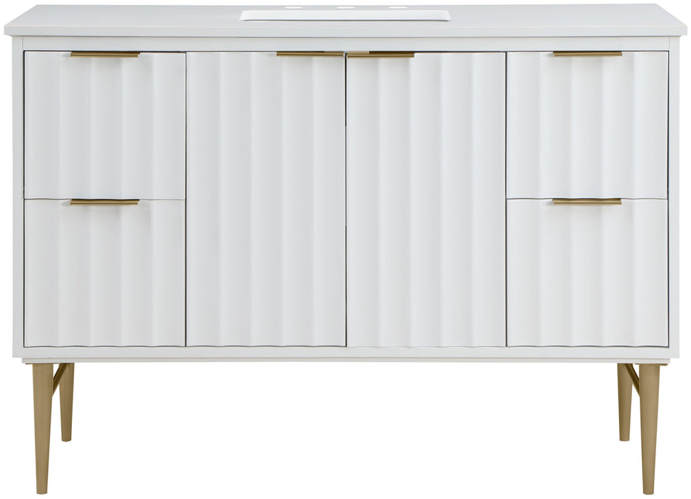 Modernist - Bathroom Vanity With Gold Legs