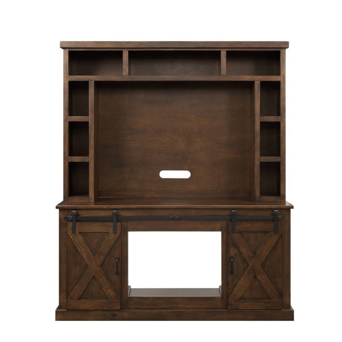 Aksel - Entertainment Center Include 91617Fir) - Walnut