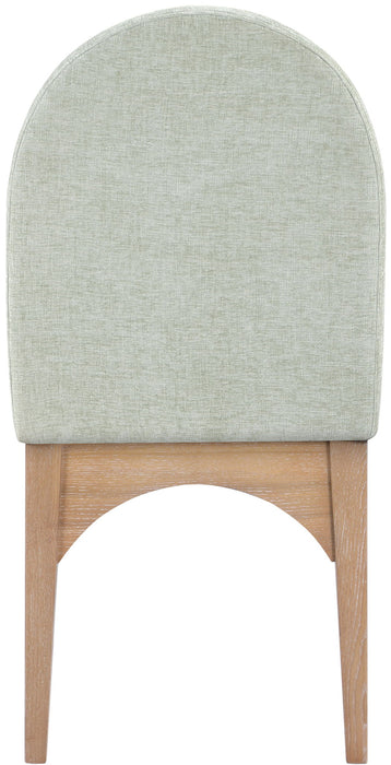 Waldorf - Chenille Dining Side Chair With Natural Legs