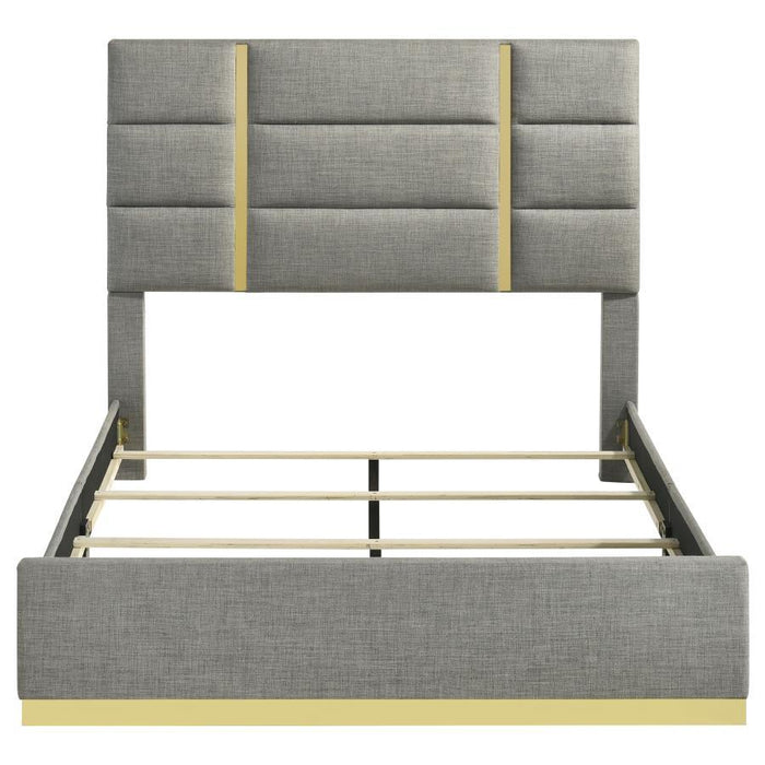 Ines - Fabric Upholstered Panel Bed