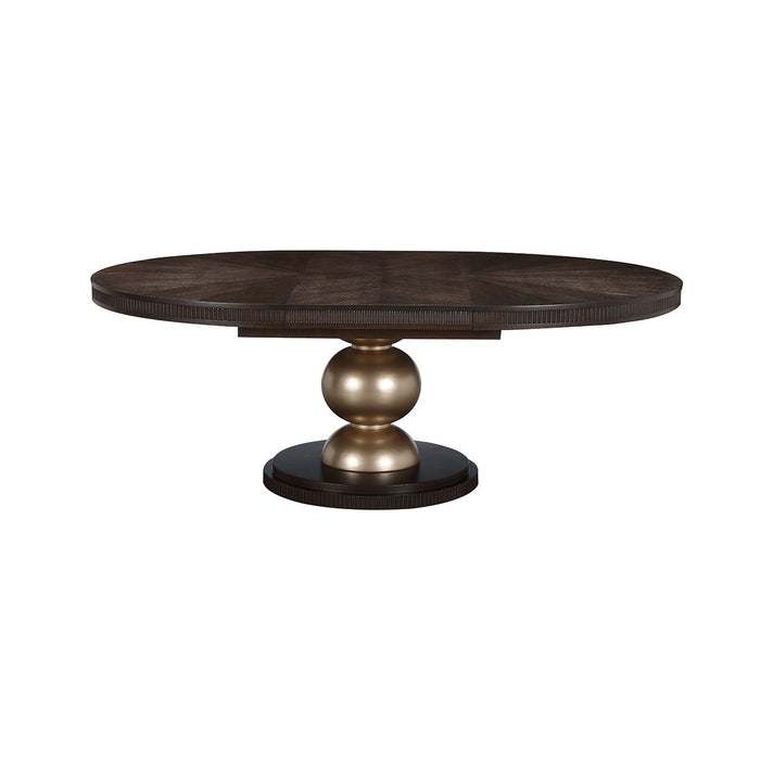 West Kensington - Oval Dining Table - Medium Espresso