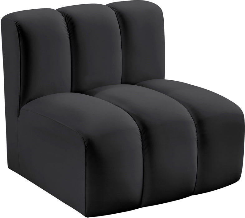 Arc - Faux Leather Straight Chair