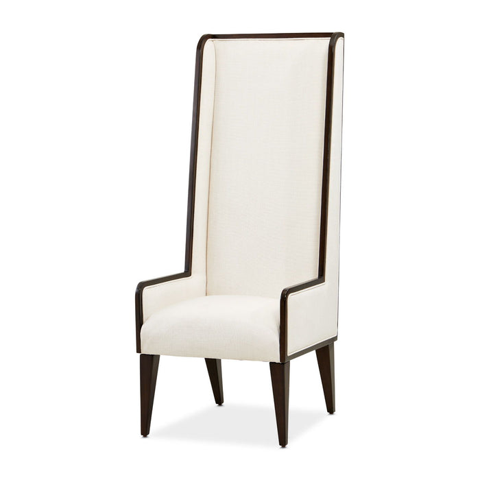 Belmont Place - Desk Chair - White / Dark Brown