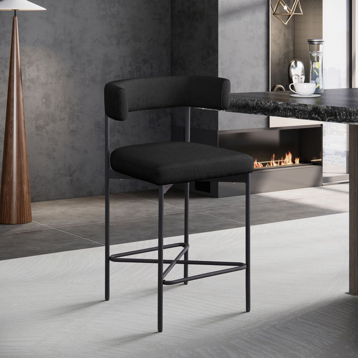 Rivage - Durable Stool With Black Frame (Set of 2)