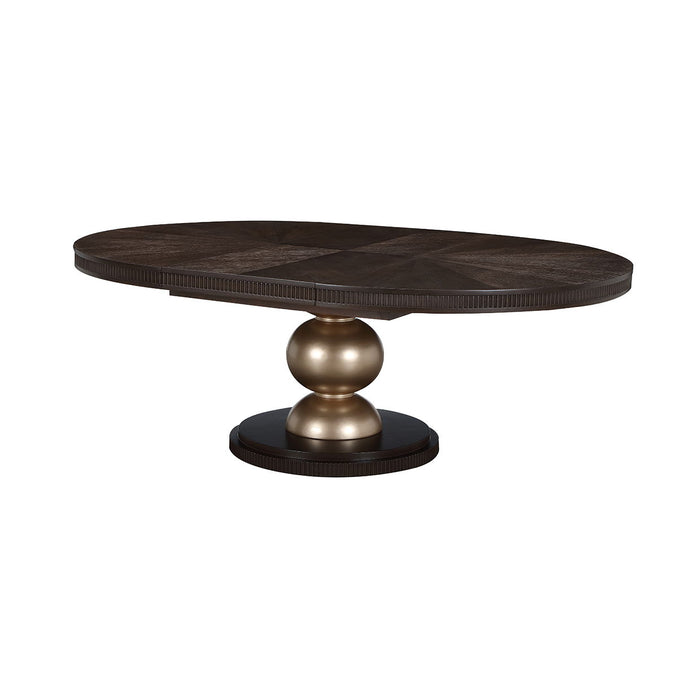 West Kensington - Oval Dining Table - Medium Espresso