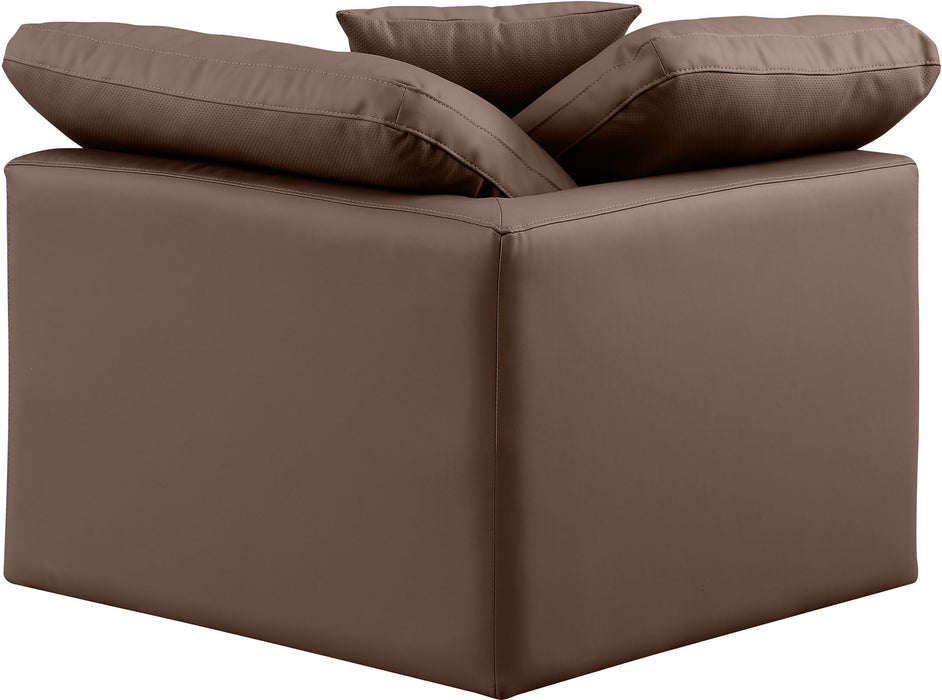 Indulge - Faux Leather Corner Chair