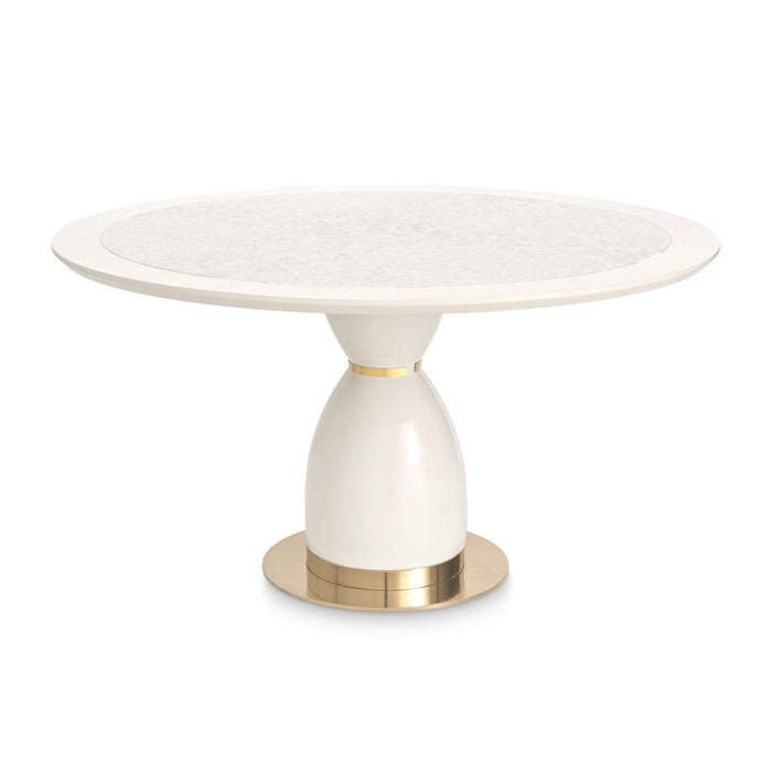 Lisbon - Round Dining Table - Silken Cream