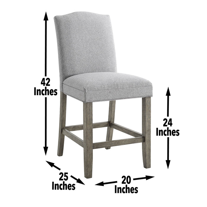 Grayson - Counter Height Set With White Top Table