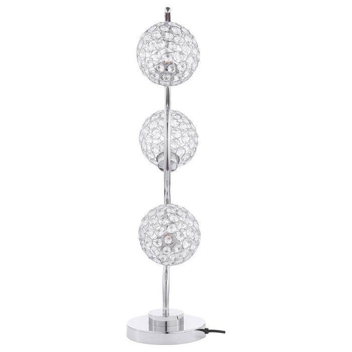 Amberley - 3-Light Curvy Metal Table Lamp Silver - Silver