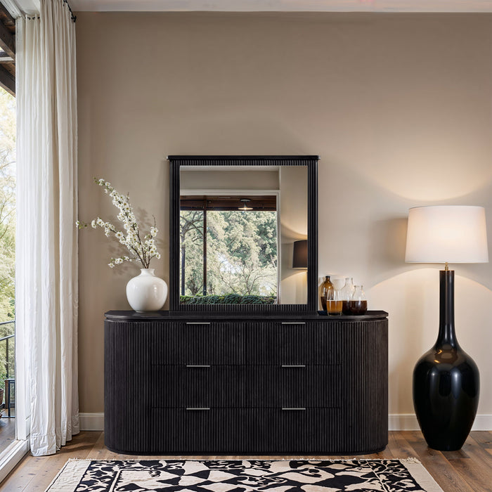 Astrid - Solid Wood And Oak Veneer Mirror