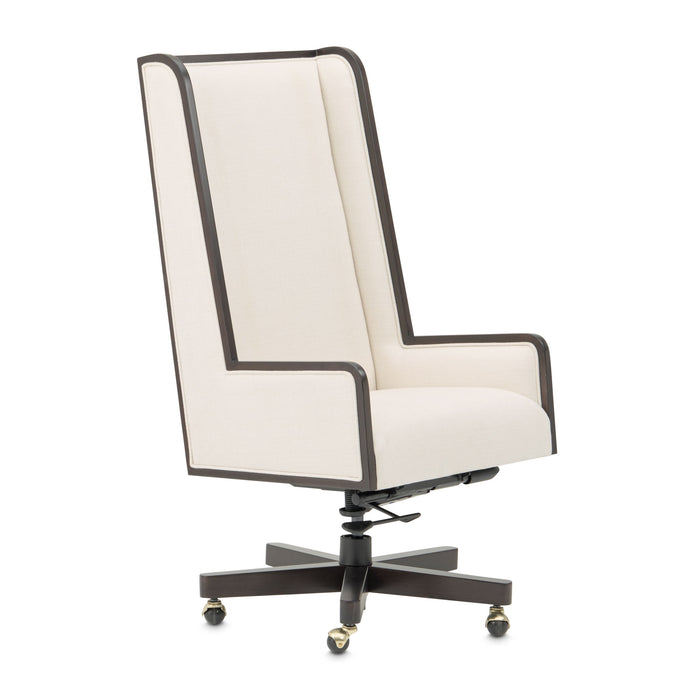 Belmont Place - Swivel Desk Chair - Espresso / Cream