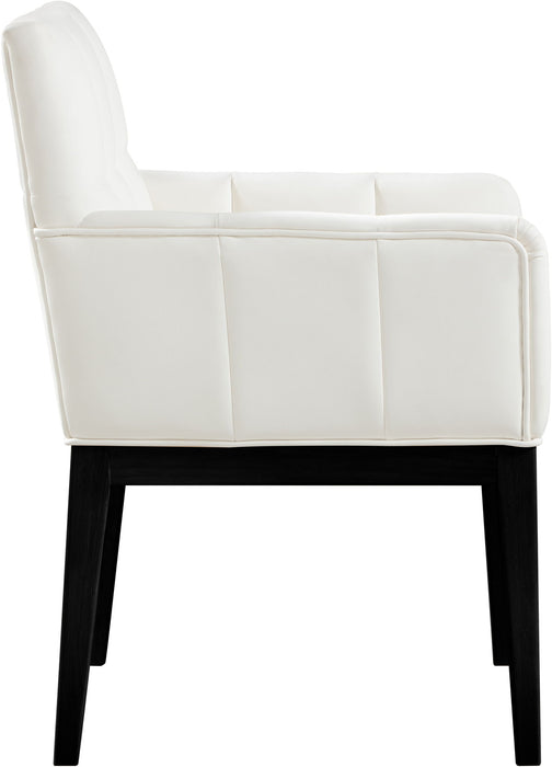 Adrian - Dining Arm Chair (Set of 2) - Black Legs