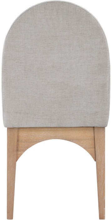 Waldorf - Chenille Dining Side Chair With Natural Legs