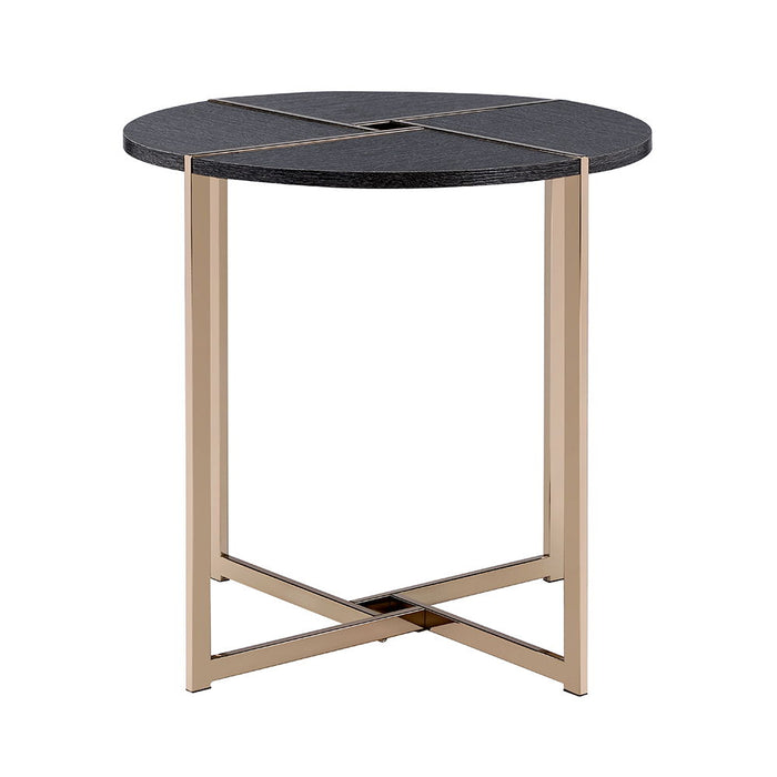 Bromia - End Table - Black & Champagne
