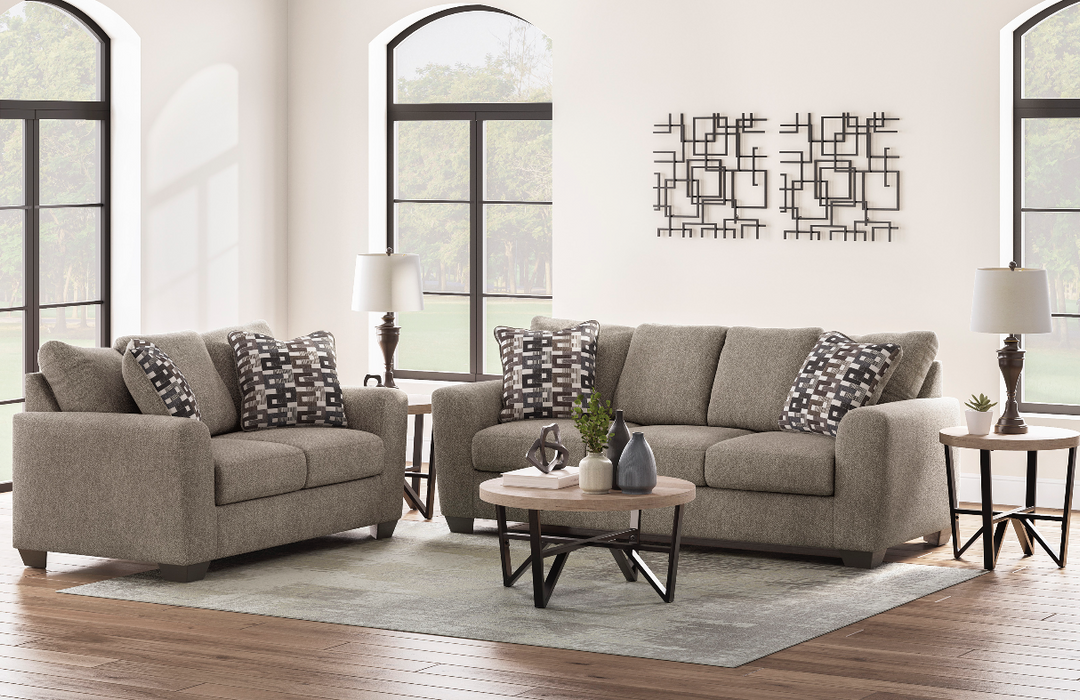 Triston-Peaks Sofa and Loveseat