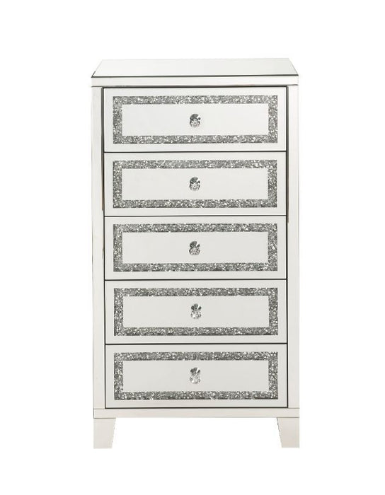 Noralie - Cabinet - Mirrored, Faux Diamonds