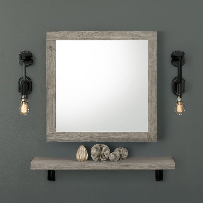 Mari - Mirror - Light Gray Finish
