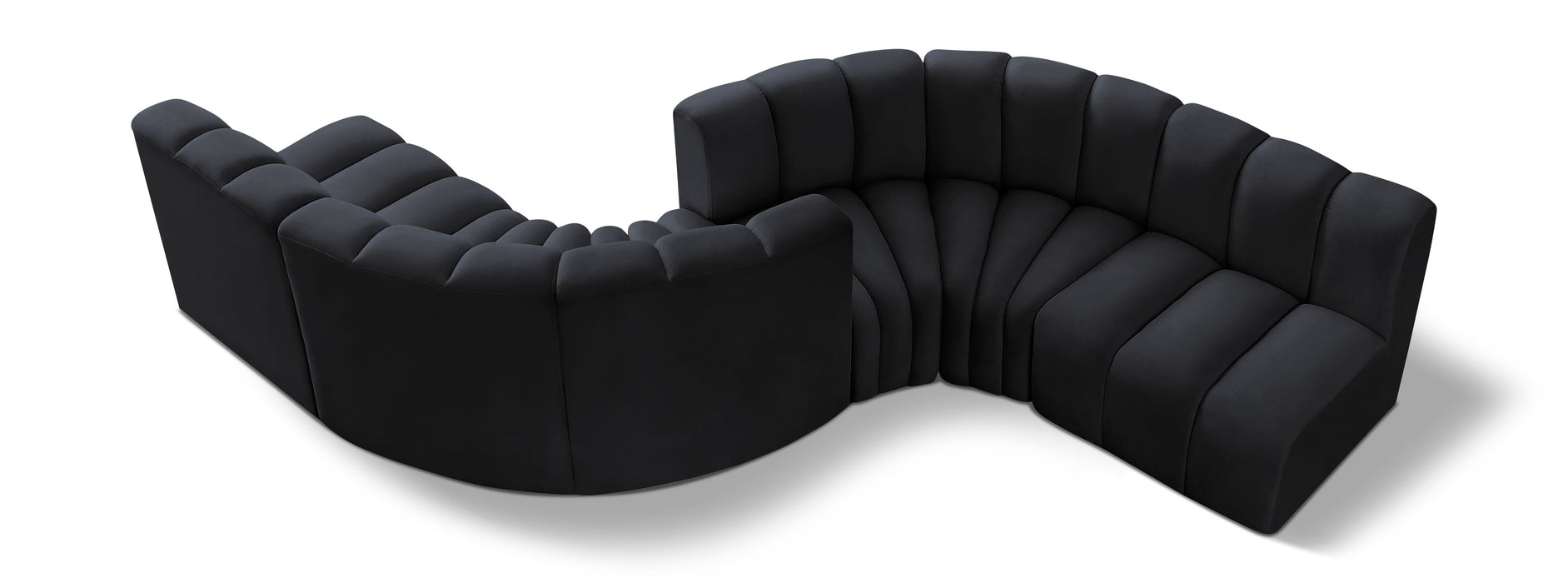Arc - Velvet 6 Piece Modular Sofa