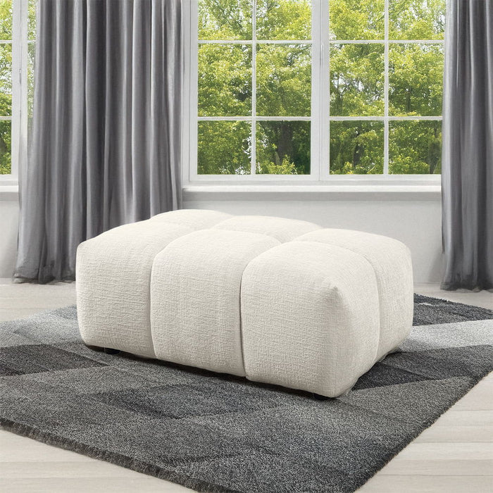 Loanna - Ottoman - Beige Linen