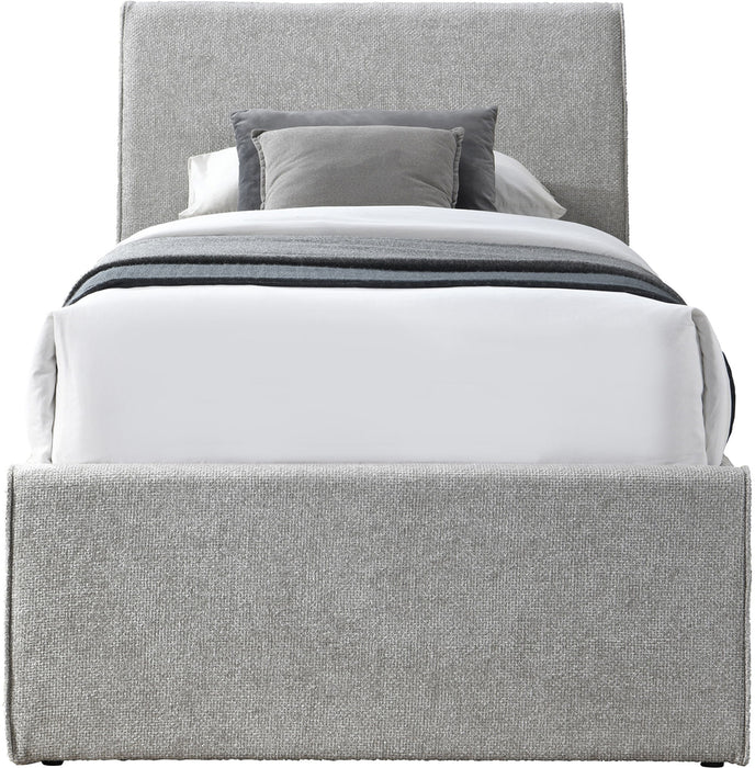 Myles - Chenille Twin Trundle Bed