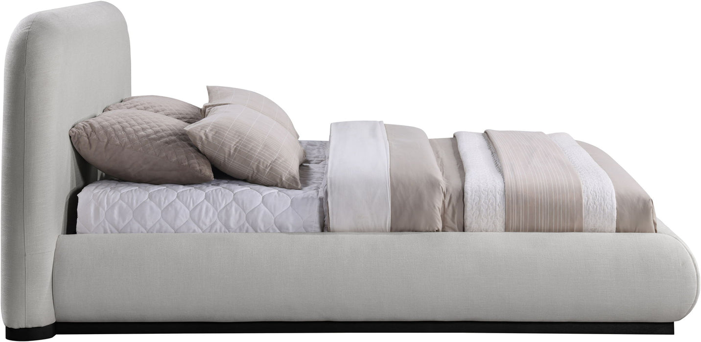 Vaughn - Chenille Bed With Black Base