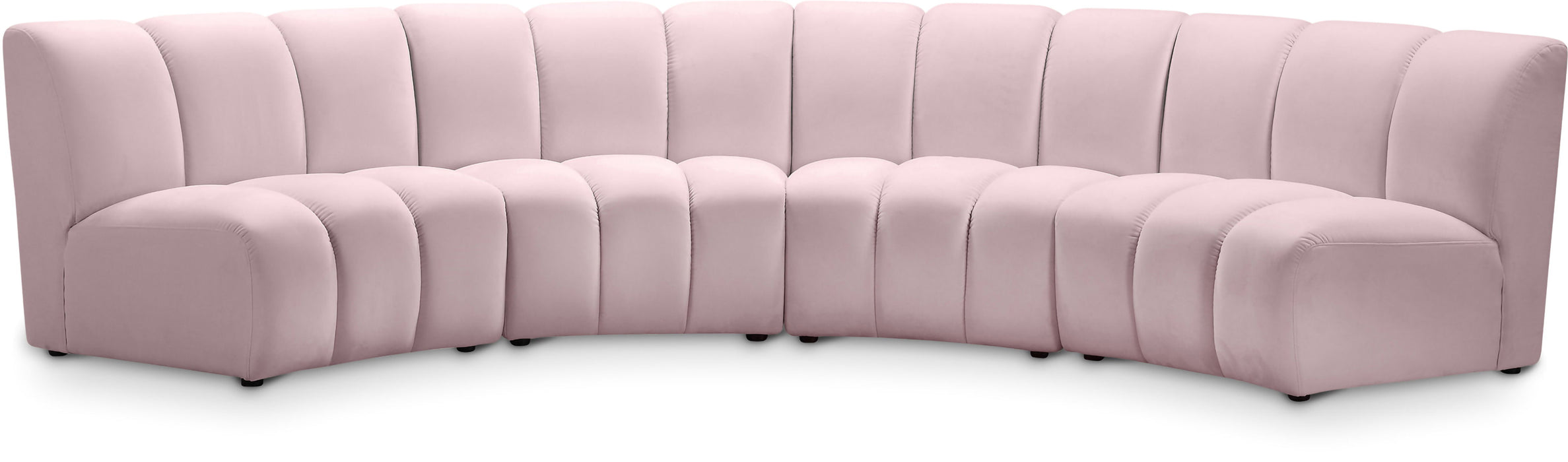Infinity - 4 Piece Velvet Modular Sectional