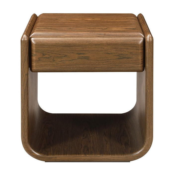 Lanza - End Table With Drawer - Dark Walnut