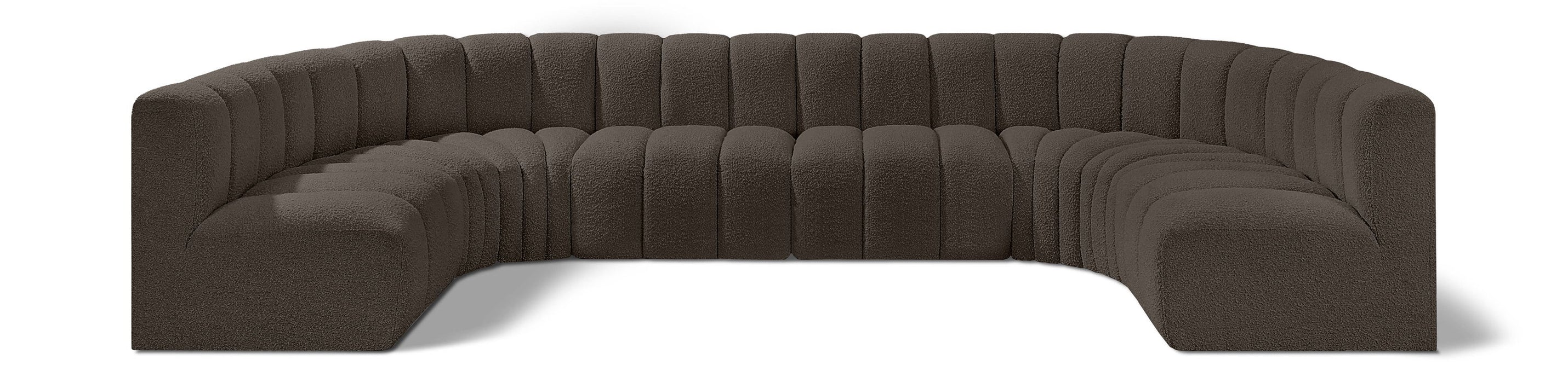 Arc - Boucle Fabric 8 Piece Modular Sofa
