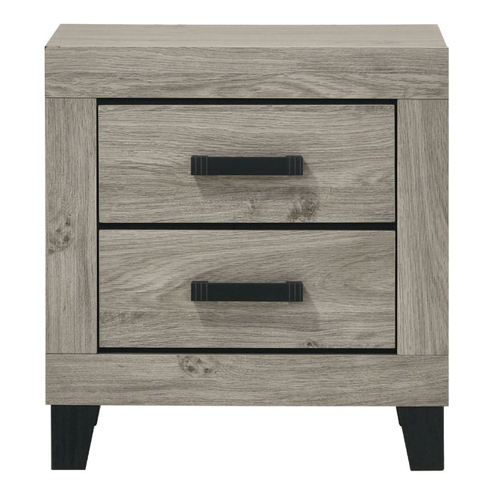 Mari - Nightstand - Light Gray Finish