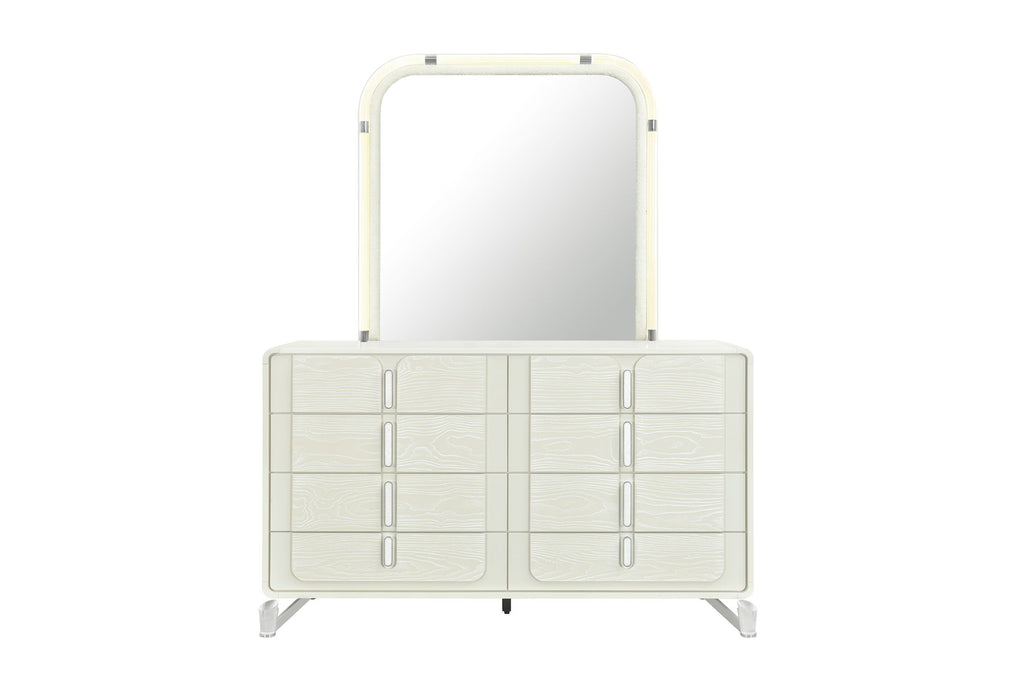 Lyra - Mirror With LED - Beige