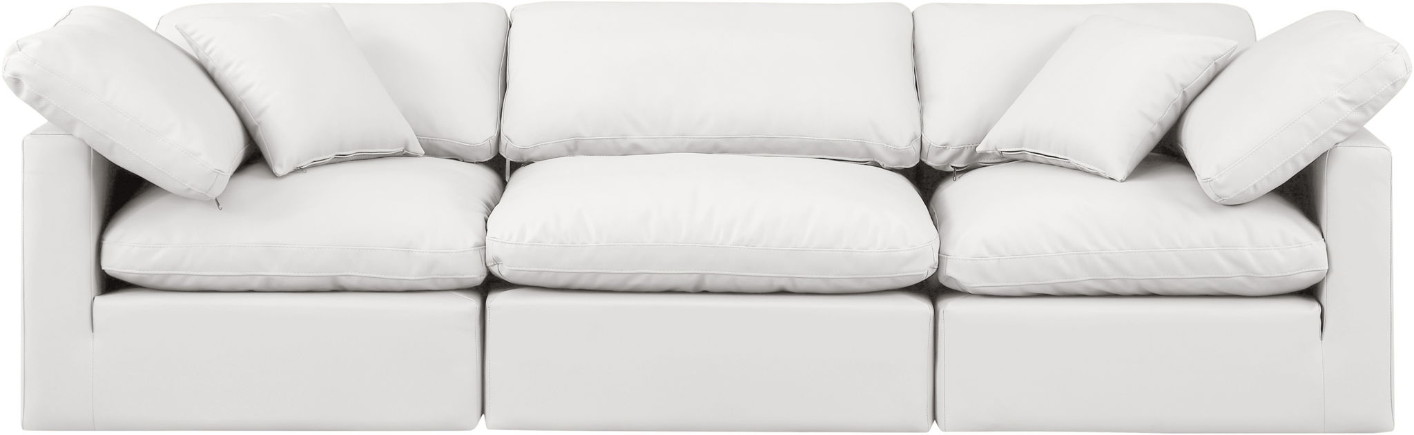 Indulge - Faux Leather 3 Seat Modular Sofa