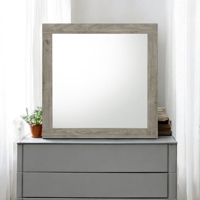 Mari - Mirror - Light Gray Finish