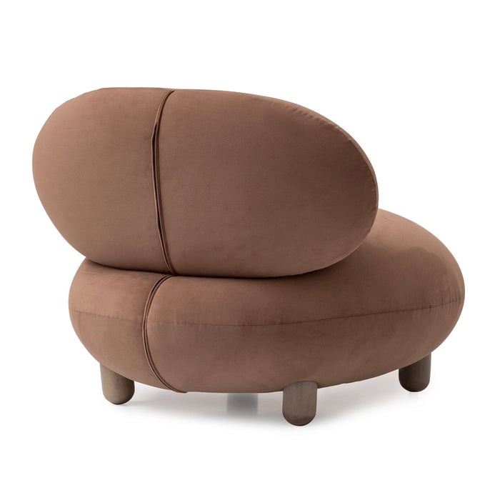 Bristol Point - Accent Chair - Fawn / Saddle Brown