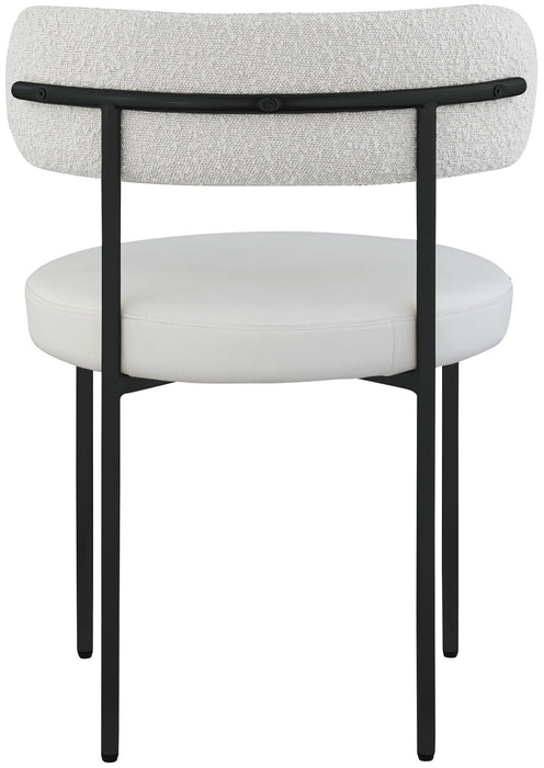 Beacon - Faux Leather Dining Chair With Black Legs (Set of 2)