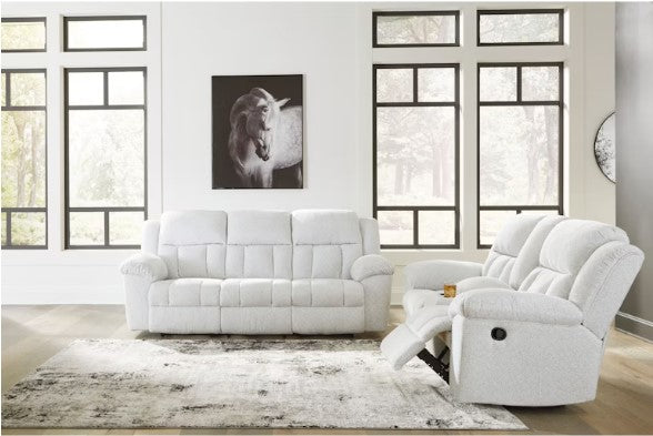 Frohn Reclining Sofa & DBL Rec Loveseat w/Console