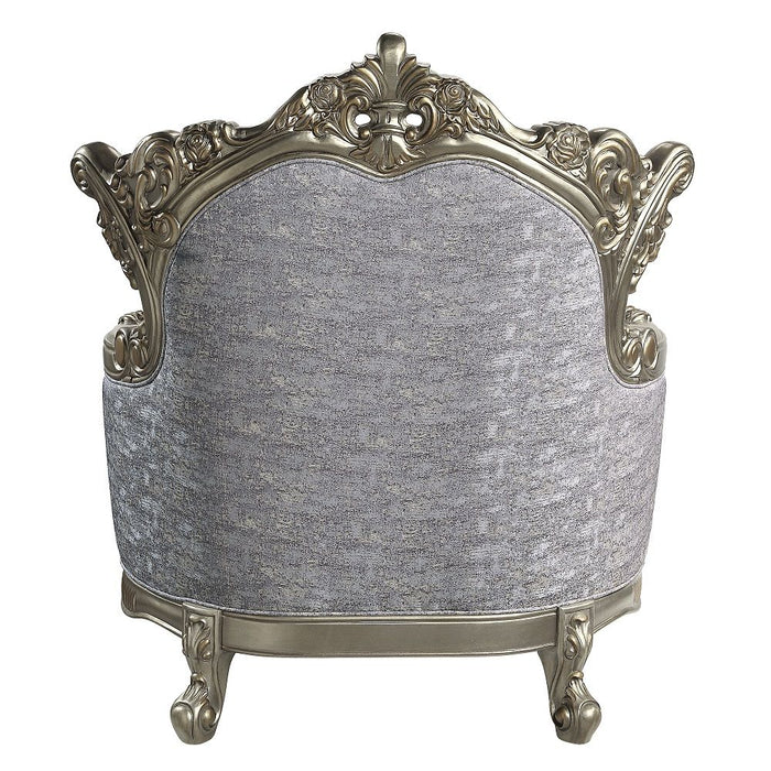 Miliani - Chair With Pillow - Fabric & Antique Bronze