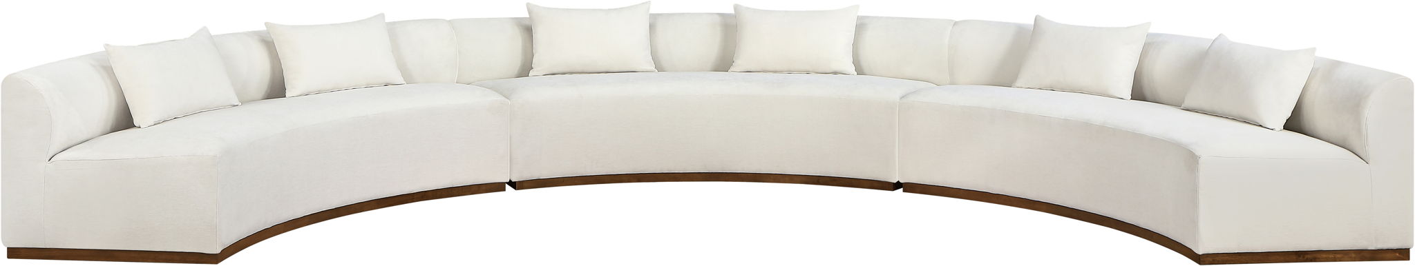 Avanti - Chenille Fabric Upholstered 3 Piece Modular Sectional
