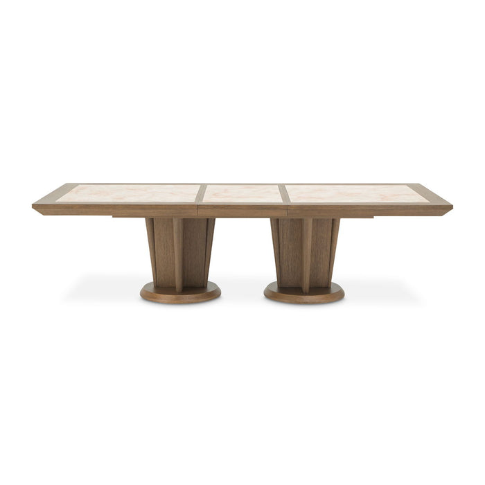 Portrait - Wide Rectangular Dining Table - Sienna Brown