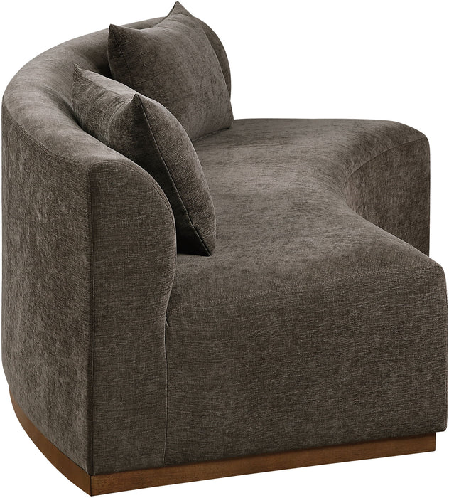 Avanti - 104" Chenille Fabric Upholstered Sofa