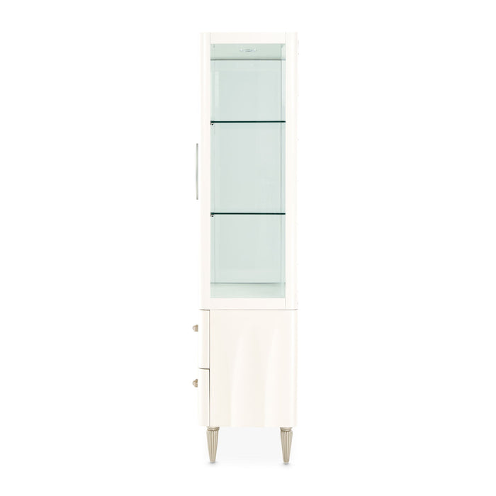 London Place - Display Cabinet - Creamy Pearl