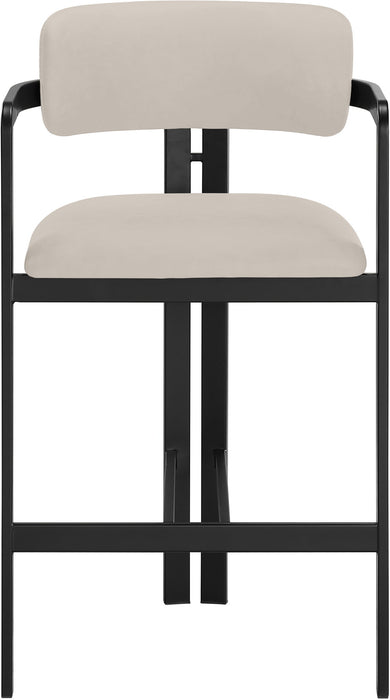 Aurum - Vegan Leather Upholstered Counter Stool - Taupe