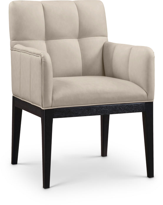 Adrian - Dining Arm Chair (Set of 2) - Black Legs