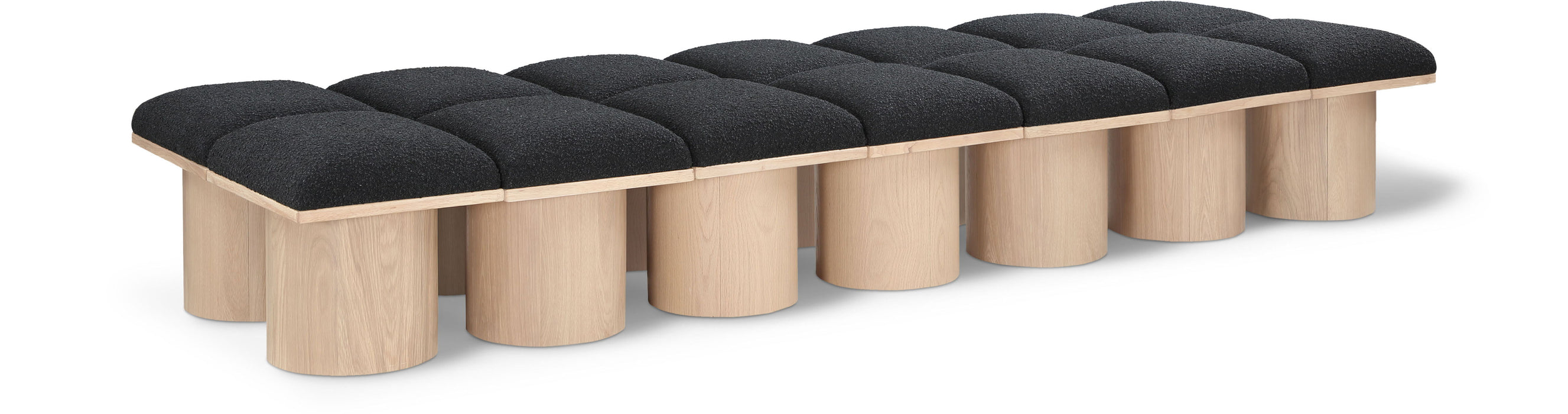 Pavilion - 14 Piece Modular Bench With Natural Base