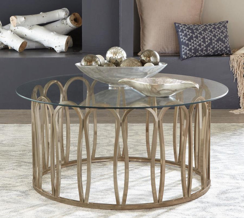 Monett - Round Glass Top Table