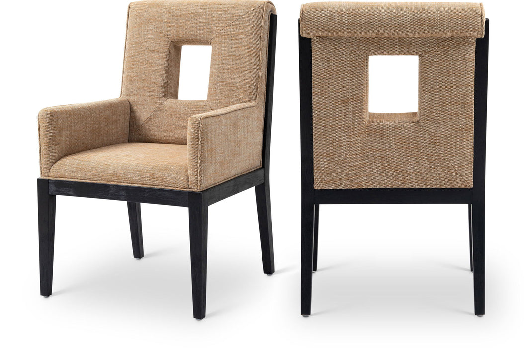 Gwendolyn - Dining Arm Chair With Black Frame