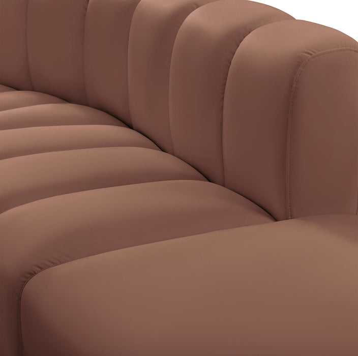Arc - Faux Leather 6 Piece Modular Sofa
