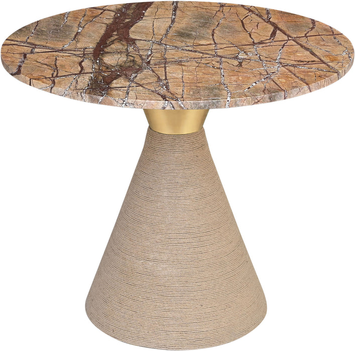 Baleen - Genuine Marble And Jute Dining Table