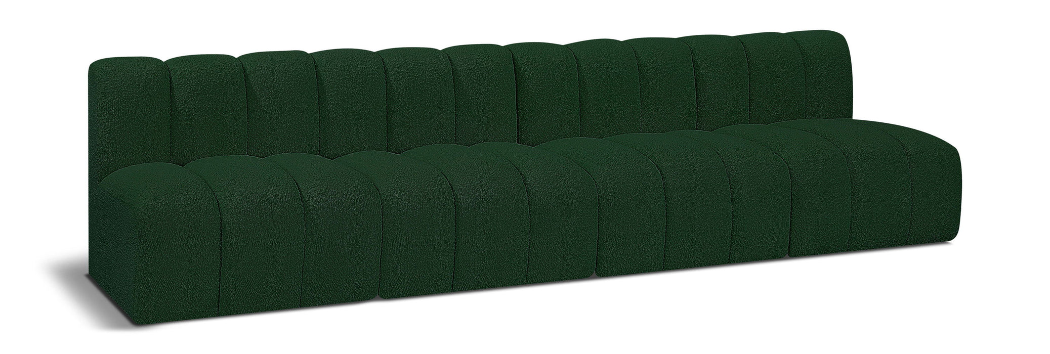 Arc - Boucle Fabric 4 Seats Modular Sofa