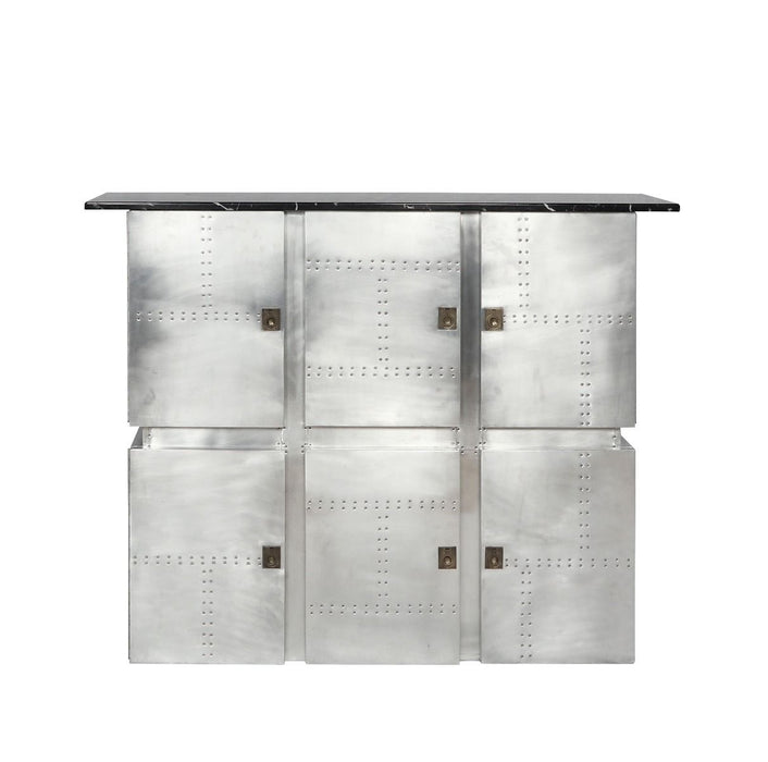 Brancaster - Bar Table With Marble Top - Marble Top & Aluminum