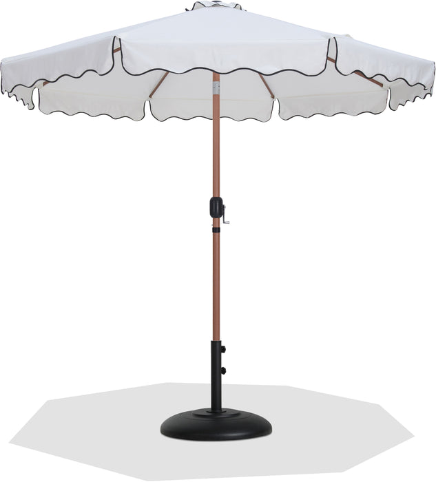 Amalfi - Patio Umbrella - Black Base / Light Brown Pole